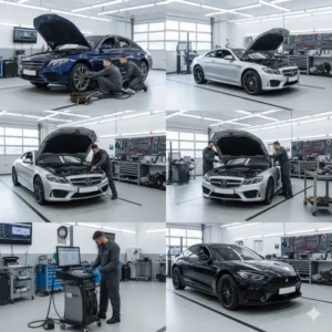 service and repairing works of car